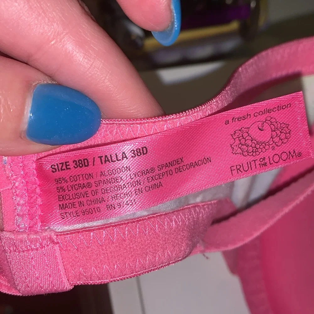 Fruit of the loom nwot padded heart bra 38d - Picture 11 of 12
